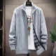 thumbnail image 4 of Cárdigan de punto para hombre, suéter grueso de moda coreana para otoño e invierno, jerséis Harajuku de alta calidad, ropa popular, abrigos, 4 of 5