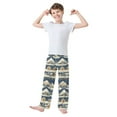 thumbnail image 2 of FORMRS Boys Pajama Pants with Pockets Size 6-8Y Kids Lounge Sleep Bottoms, Winter Village, 2 of 8