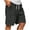 Dark Gray, variant on Ymyiu Mens Elastic Waist Shorts Men's Golf Shorts Lightweight Casual with Flat Front and Pockets Size 2XL(Brown, 2XL)