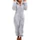 thumbnail image 1 of Pijamas de lana Mullidos Minnieouse con cremallera para Mujer color gris XL, 1 of 6