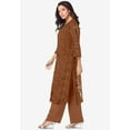 thumbnail image 3 of Roaman's Women's Plus Size Lace Duster Pant Set, 3 of 5