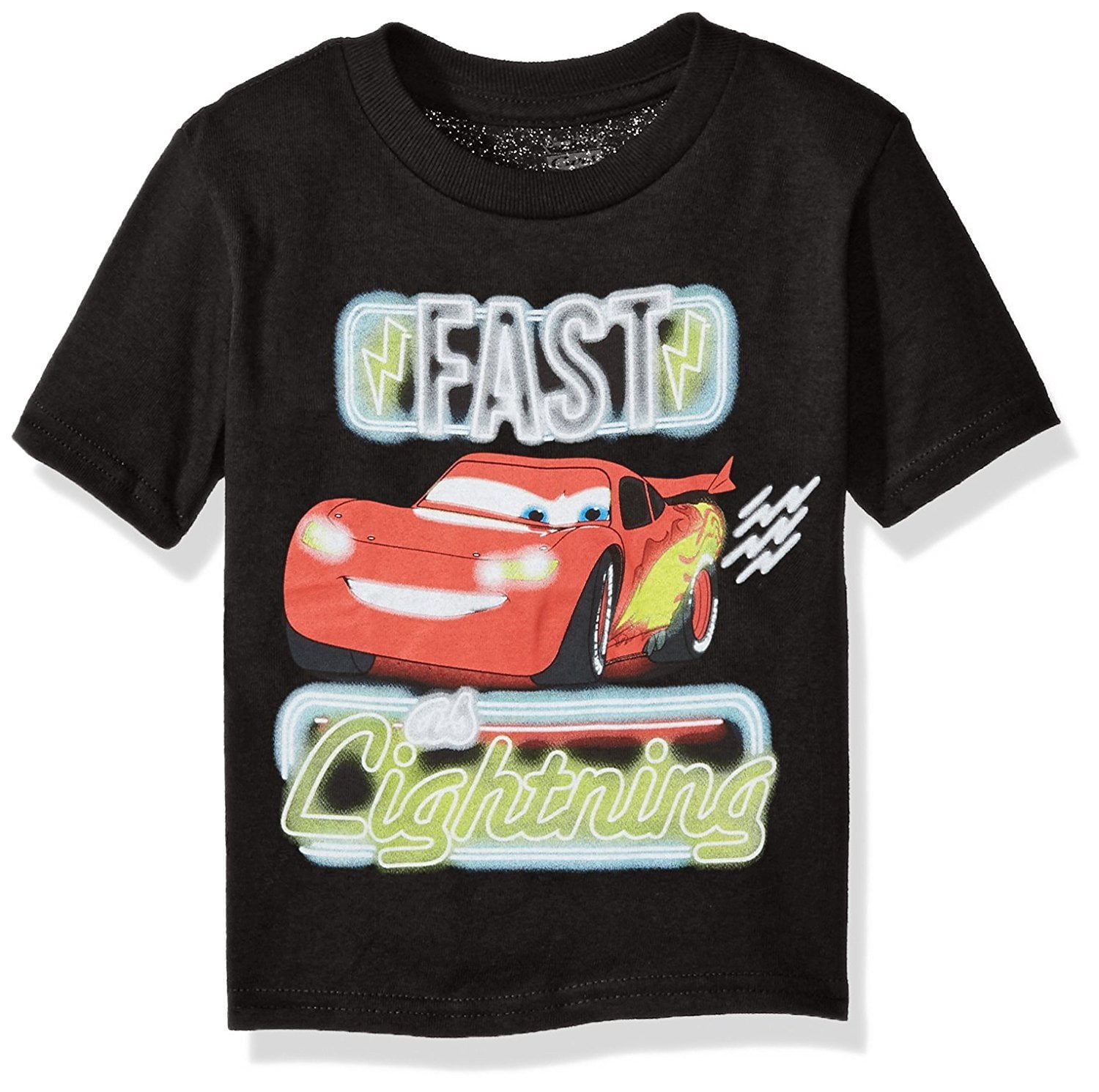 Disney Toddler Boys' Lightning McQueen Short Sleeve T-Shirt - Walmart.com