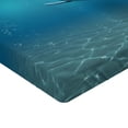 thumbnail image 2 of Ambesonne Blue Fitted Sheet 2 Pcs Set, Aquatic Dinosaur, Queen, Blue, 2 of 3