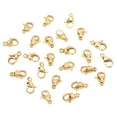 thumbnail image 4 of Lobster Clips, Stainless Steel Wide Uses Lobster Claw Clasps Easy To Open Close  For Necklaces For Bracelets Gold, 4 of 8
