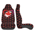 thumbnail image 4 of KAKALAD Canada flag love maple leaf Car Seat Covers Set Vehicle Front Seats Protector 2 Pcs, 4 of 9