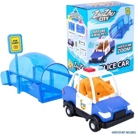 Ensemble de jeu ZhuZhu City Police Car, véhicule interactif pour ZhuZhu Pets, enfants âgés de 4 ans et plus