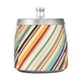 thumbnail image 7 of Yayeee Ashtray with Lid for Cigarette Smokeless Stainless Steel Home Ash Holder, Striped Pattern, 7 of 7