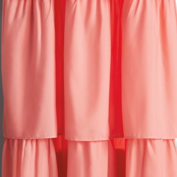 Your Zone Ruffle Girls Bedroom Curtain Walmart Com