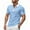Light Blue, variant on Afdoent Men's Golf Shirt Men Shirts For Short Sleeve Zipper Down Collar Gradient Tees Dressy Casual Business Work Shirt Summer Tops Classic