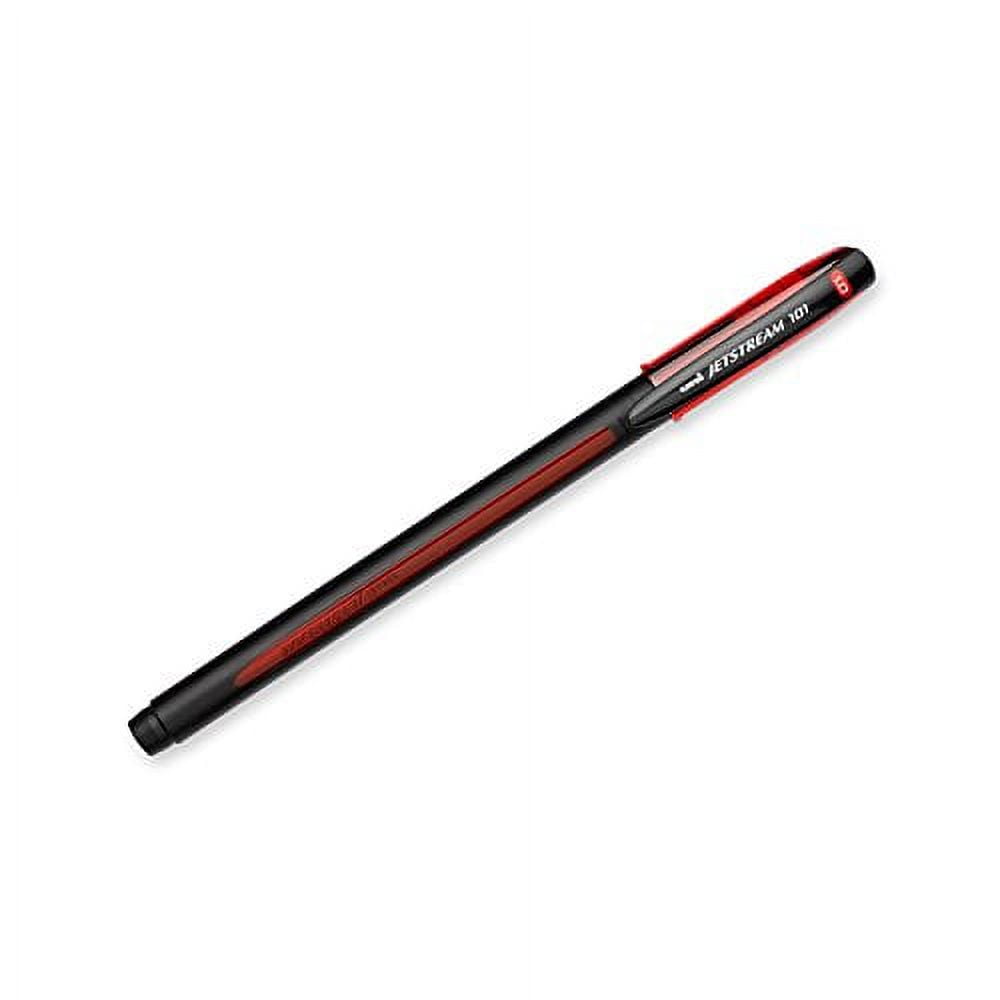 uni-ball jetstream 101 rollerball pens bold point red ink pack of 12