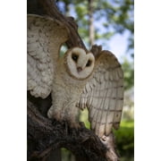 Flying Barn Owl Wall Plaque