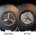 thumbnail image 4 of Calcomanía decorativa con emblema de diamante para volante de coche, de lujo, con ostentosas decoraciones, accesorios para coche Mercedes Benz, 4 of 5
