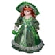 thumbnail image 4 of Billuyoard Muñeca femenina de porcelana victoriana hecha a mano, expresiones faciales detalladas, artículos coleccionables, materiales Decoración del hogar verde, 4 of 6