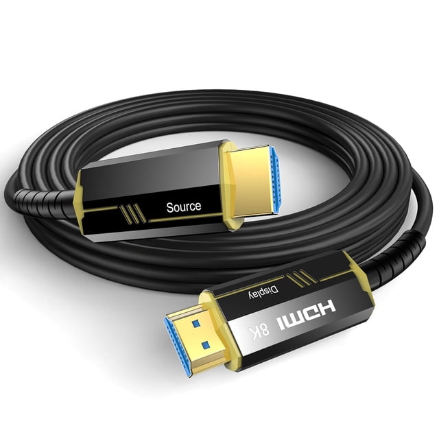 Cable HDMI DHUMEN 8K de fibra óptica HDMI 2.1 de 48 Gbps, 3 m, macho a macho