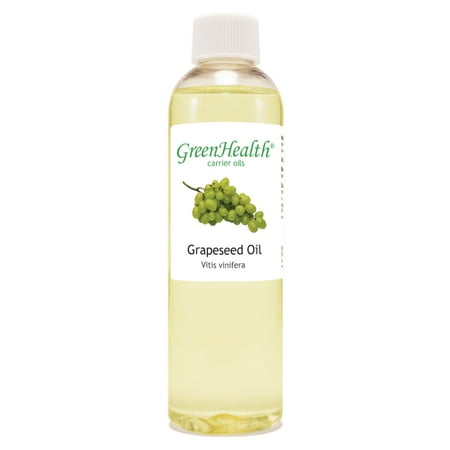 Grapeseed Carrier Oil - 4 fl oz - Clear Plastic Bottle w/ Cap - GreenHealth