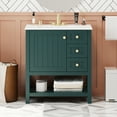 thumbnail image 3 of 30inch Transitional Style Bathroom Vanity Cabinet Combo with Ceramic Sink, 3 of 21