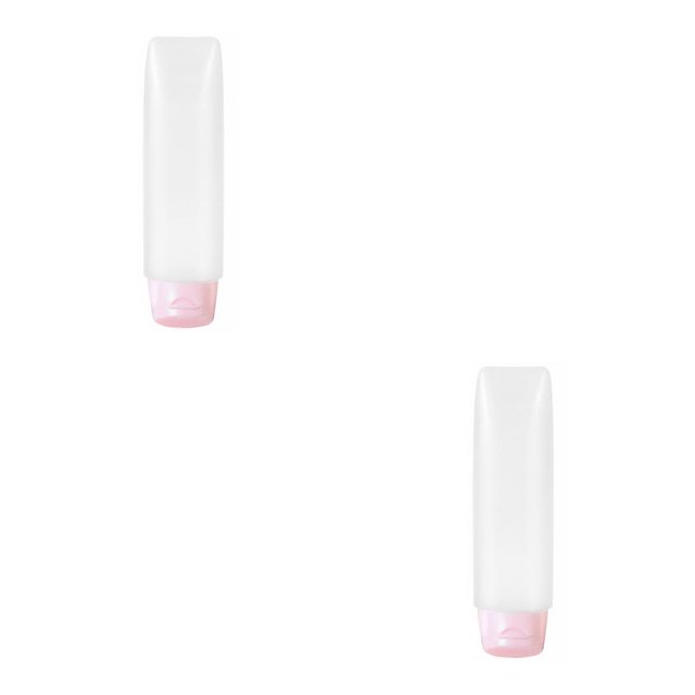 QualitChoice Travel Bottle Portable Shower Gel Dispensing Container Refillable Leakproof Dispenser Tube Household Organizer 50ML Pink 2Set