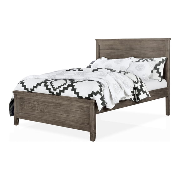 Furniture of America Haed 2pc Gray Solid Wood Bedroom Set - Full   Trundle