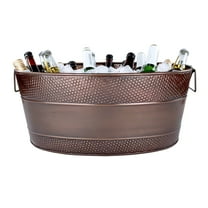 BREKX Aspen Oval Antique Copper Beverage Tubs, Rust Proof