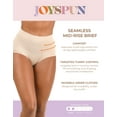 thumbnail image 6 of Joyspun Women's Seamless Mid-Rise Shaping Brief, Sizes S to 3X, 6 of 7