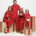 thumbnail image 3 of Viworld Christmas Family Matching Jumpsuit Pajamas One-Piece Mom Dad Kids Baby Deer Hoodie Romper Jumpsuit Zipper Pjs, 3 of 11