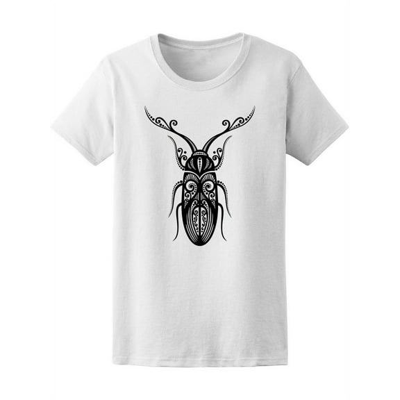 Beautiful Exotic Beetle Mandala T-Shirt Women -Image by Shutterstock, Female Medium