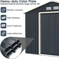thumbnail image 5 of Relyard 8x8 Metal Outdoor Storage Garden Shed, 5 of 5