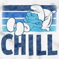 thumbnail image 2 of Sleepy Smurf 80s Cartoon Chillin Out Women's T Shirt Ladies Tee Brisco Brands L, 2 of 5