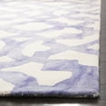 thumbnail image 3 of Safavieh Dip Dye Zowie Distressed Wool Area Rug, Ivory/Blue, 5' x 8', 3 of 8