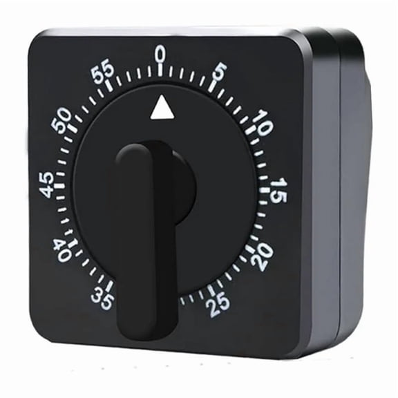 LAMIRO 60 Minute Mechanical Kitchen Timer with Loud Alarm，Manual Wind Up Kitchen Cooking Timer No Batteries Required, Simple Kitchen Timers for Seniors Kids, Ideal for Classroom, Home