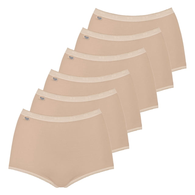 Sloggi Slip Maxi, Paquete de 6 - Basic+, monocromo Polvo 44