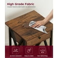 thumbnail image 5 of End Table With Drawer, Modern Rustic Brown & Black Metal Side Table, 5 of 8