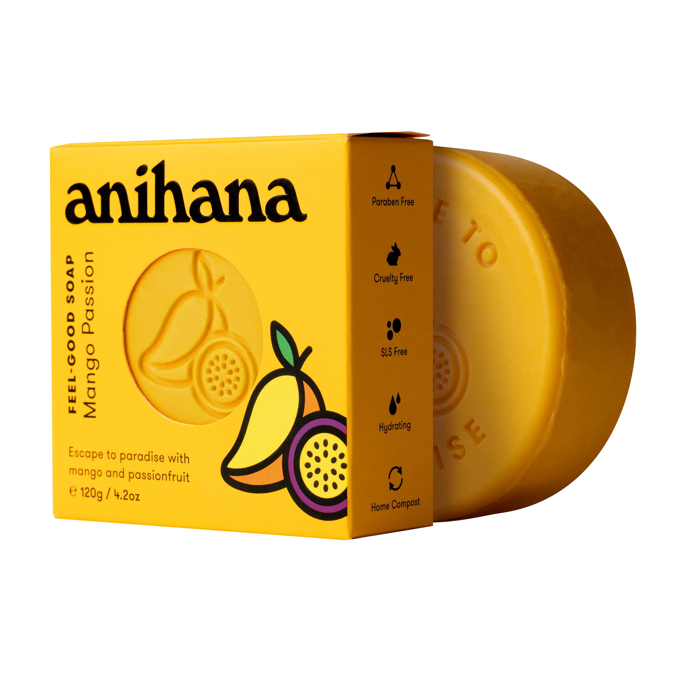 Anihana Feel-Good Soap Mango Passion for All Skin Types 4.2oz