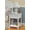 White, variant on Wicker Night Table Diamond 1 Drawer with Glass Top, Caramel