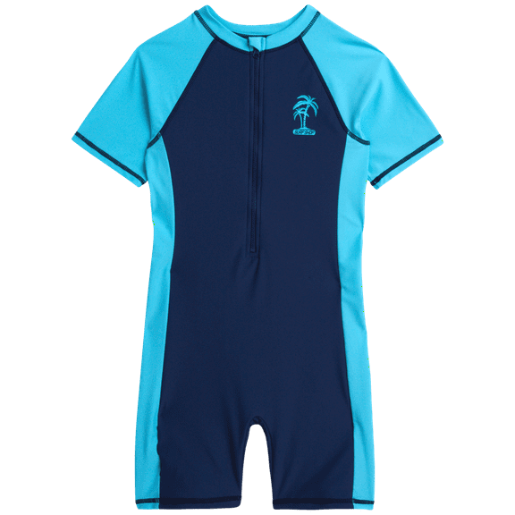 iXtreme Boys' Sunsuit - UPF 50  One Piece Rashguard Bodysuit Swimsuit - Sun Protection Swimwear 4-13
