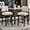Beige-29inch, variant on Counter Height Bar Stool 26 Inches Upholstered High Back Barstool with Antique Nail Heads Solid Wood Set of 2 Counter Height Bar Chairs,Light Grey