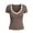 solid color, variant on T Shirts for Women V Neck Ribbed Knitted Slim Fitted Short Sleeve Shirts Stretchy Soft Beach Vacation Tops Red