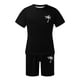 thumbnail image 4 of Conjunto de Sudadores de Hombres Impresión Casual Deportes de Manga Corta Cuello Redondo, Traje de Deporte de 2 Piezas con Pantalones de Corredores de Cintura Elástica, 4 of 4
