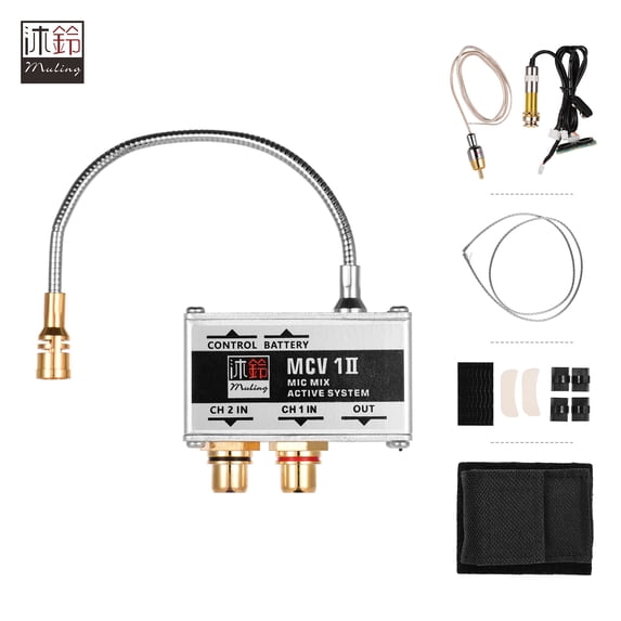 muling MCV 1 ⅡActive Pickup Transducer System Microphone and Piezo Mix Pickup for Acoustic Folk Guitars Classical Guitars