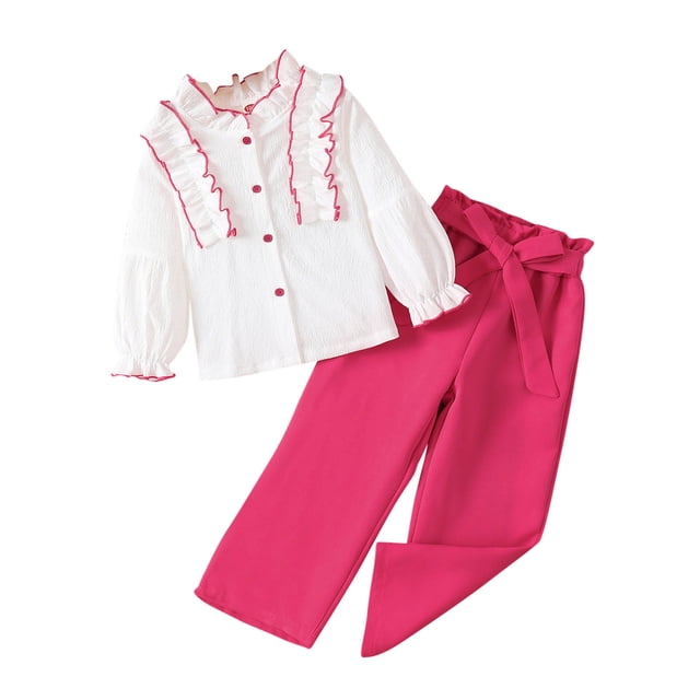 Robe à Manches Longues pour Filles, Robe Trapèze en Tricot Extensible pour Tout-Petits, Robe à Col Rond pour Fête et Décontractée pour Petites Enfants