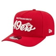 thumbnail image 3 of Men's New Era  Scarlet San Francisco 49ers Local Play A-Frame 9FIFTY Snapback Hat, 3 of 5