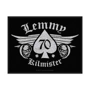 Motorhead Patch Lemmy Kilmister 70 Official New Black Cotton Sew On 7cm x 10cm