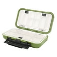 thumbnail image 2 of ABS Waterproof Fishing Tackle Box Bait Lure Hooks Storage Case Organizer Container AccessoryC green, 2 of 9