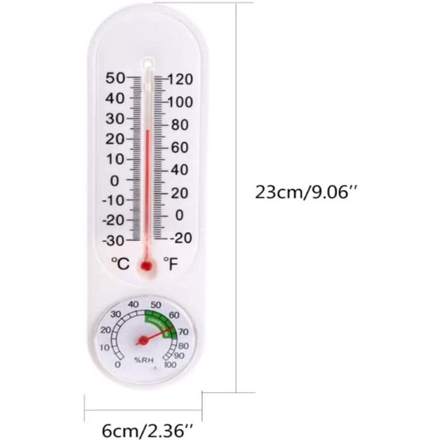 2 uds. Termómetro higrómetro higrómetro controlador de temperatura interior montado en la pared LingWen 8390606262561