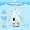 thumbnail image 2 of Baby Vibrating Sleep Soother Dinosaur 3 Adjustable Vibration Modes Portable Sleep Soothing Doll Toy, 2 of 10