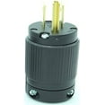 thumbnail image 5 of Journeyman-Pro 515PV 15 Amp 120-125 Volt, NEMA 5-15P, 2Pole 3Wire, Straight Blade, Male Plug Replacement Cord Outlet, Commercial Grade PVC Black (BLACK 1-PACK), 5 of 6