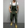thumbnail image 3 of Men's Denim Bib Overalls Jumpsuits Jeans Pants Trousers, 3 of 6