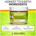 thumbnail image 4 of Pasta de dientes Uncle Harry's Cinnamon Remineralizing, paquete de 4, 4 of 8