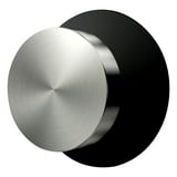 Command Decorative Knob Round, Brushed Nickel/ Slate, Medium, 1 Knob, 4 ...