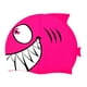 thumbnail image 3 of Gorro de baño con forma de pez, antideslizante, impermeable, para natación Rosa, 3 of 9
